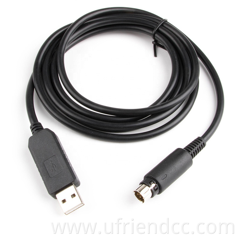 WIN7/8/10/XP Linux 3.3V 5V FTDI FT232RL USB to MINI DIN 8PIN Serial Adapter Cable For computer